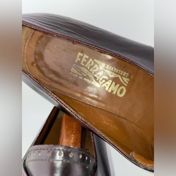 Salvatore Ferragamo * Brown Leather Monk Strap Men Shoes Sz 11D​​​​​​​​​​​